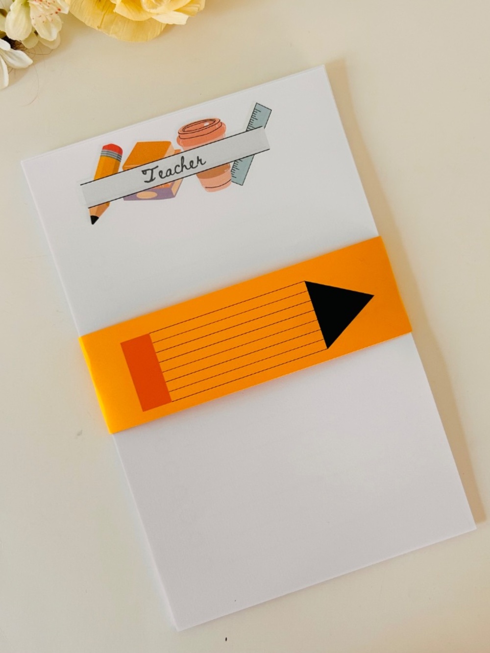 Teacher notepad stationary